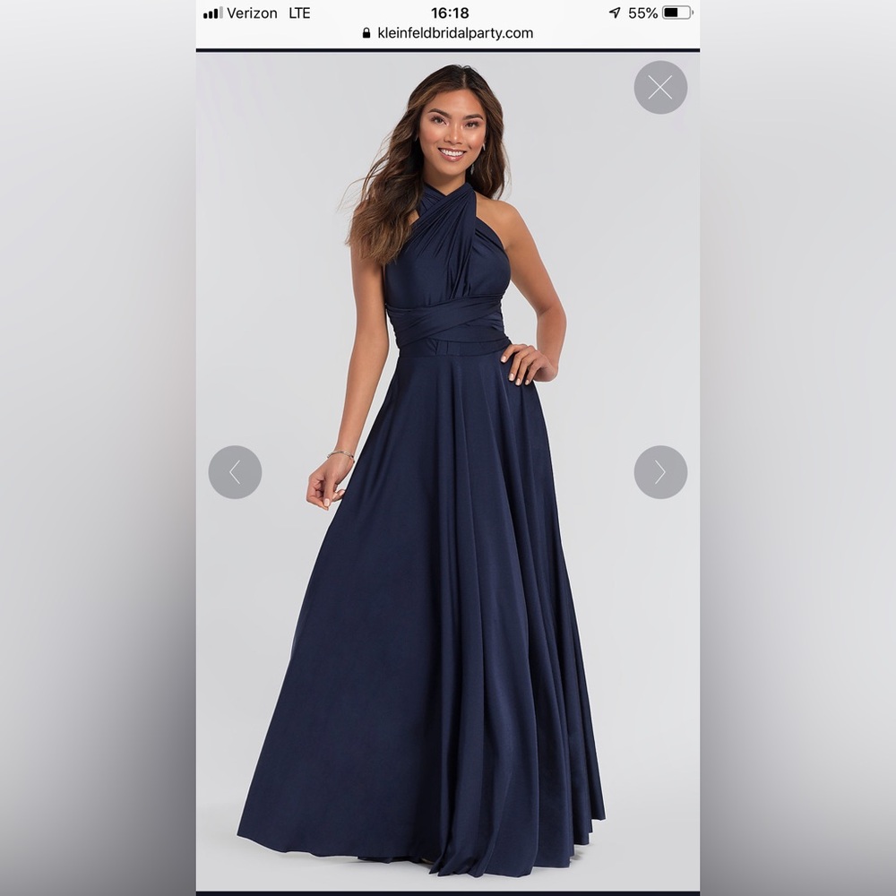 Kleinfeld Bridesmaid Convertible Dress - NAVY BLUE